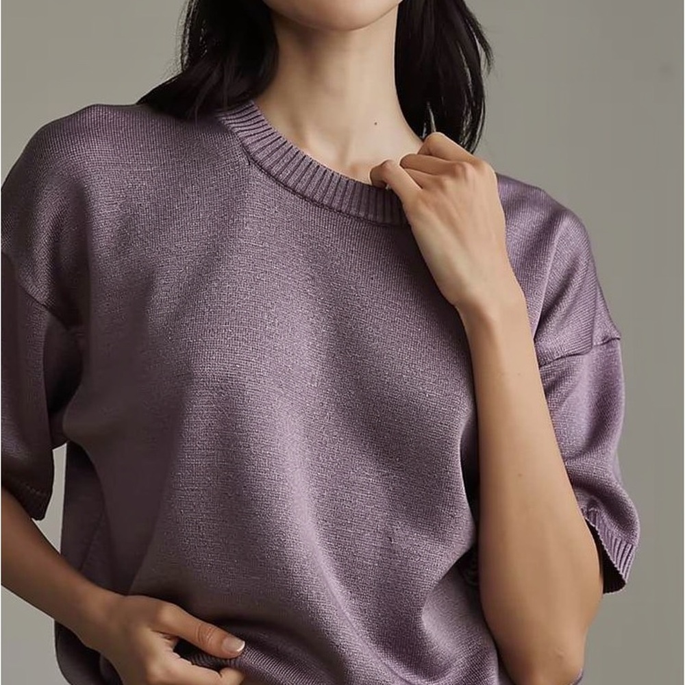 NWT Cyrus NYC "The Relaxed Knit Tee" in Mauve